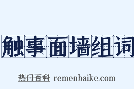 触事面墙组词是什么意思的图片